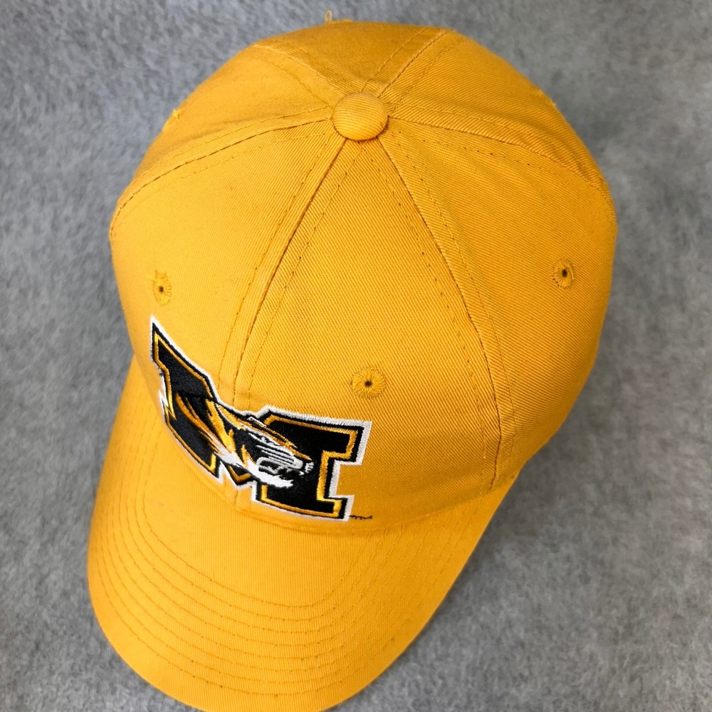 Missouri Tigers Mizzou Mens Yellow Signatures Snapback Hat NCAA OSFA - Picture 6 of 10
